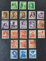 8-16-2 Timbres Helvetia Pro Juventute oblitérés Années 30-40