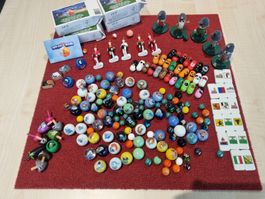 Migros Mania Sammelfiguren Konvolut, Murmeln, Domino etc.