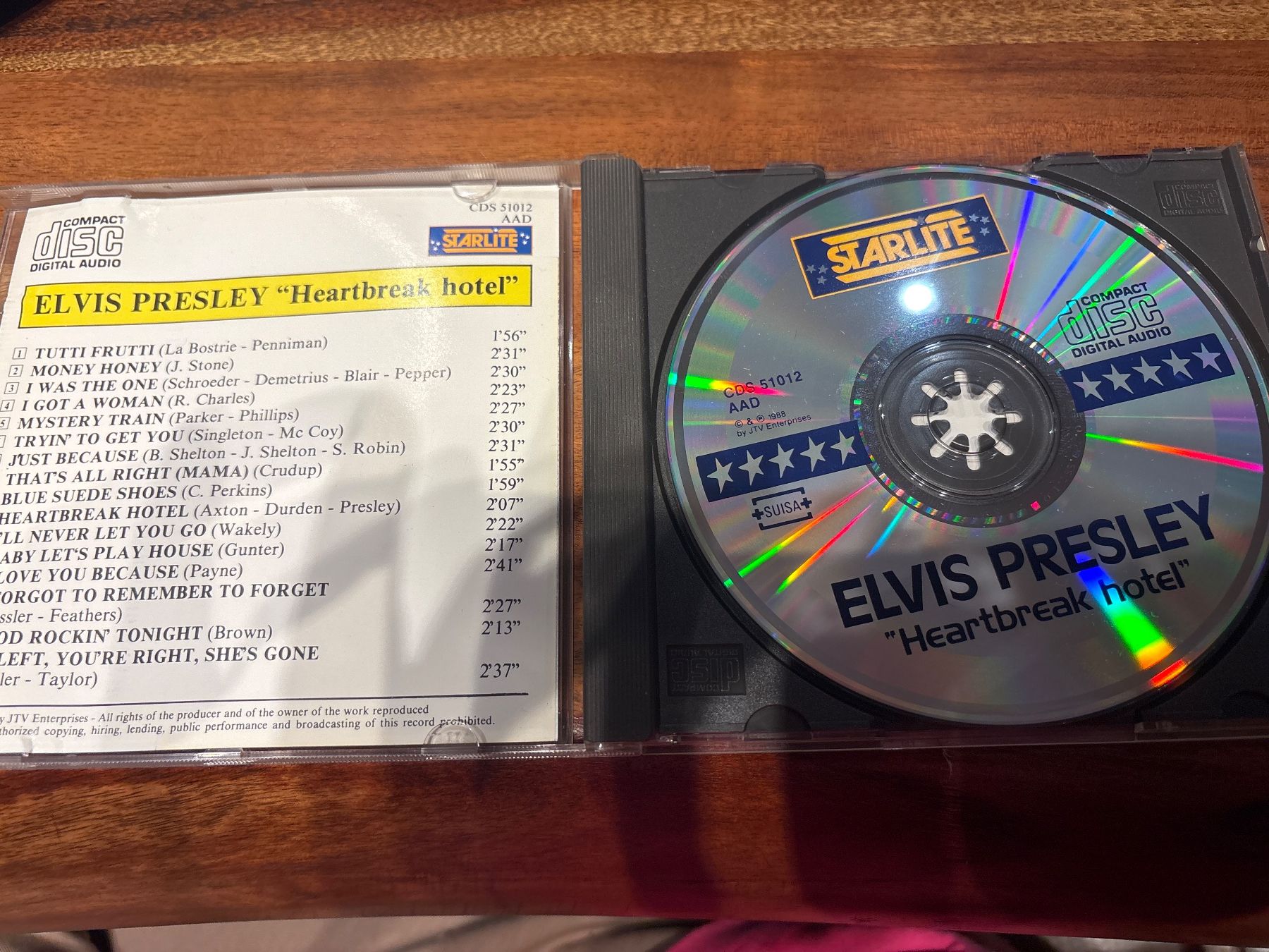 CDs: Elvis Presley CD "Heartbreak Hotel" Starlite – Gebraucht aus Andwil SG von schmei 2