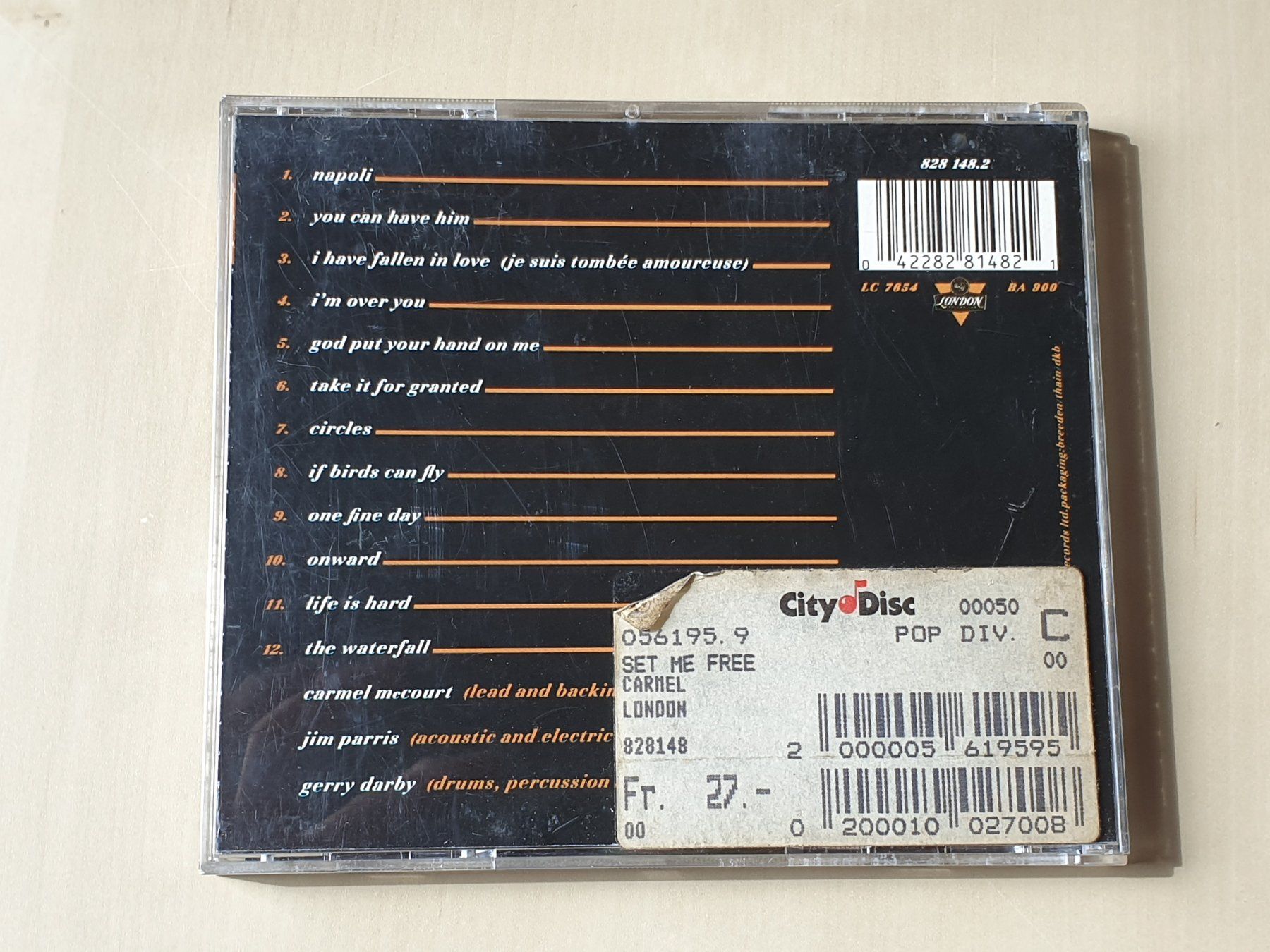 CDs: Carmel set me free – D'occasion à Stansstad par collectorsshop 1