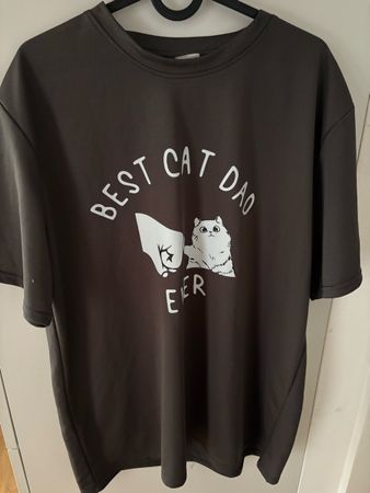 T-shirt Homme Taille L - "Best Cat Dad Ever" Unique!