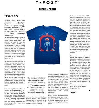 T-post.com Special T-Shirts mit Background - Grösse M