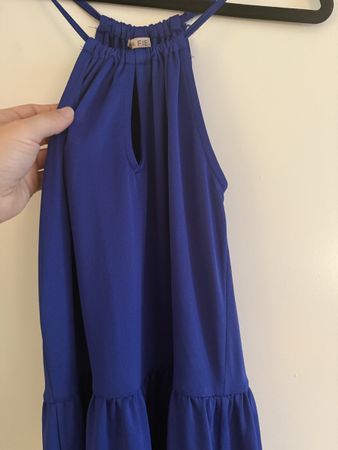 Sommerliches Maxikleid, Königsblau, Gr. S, Top Zustand!