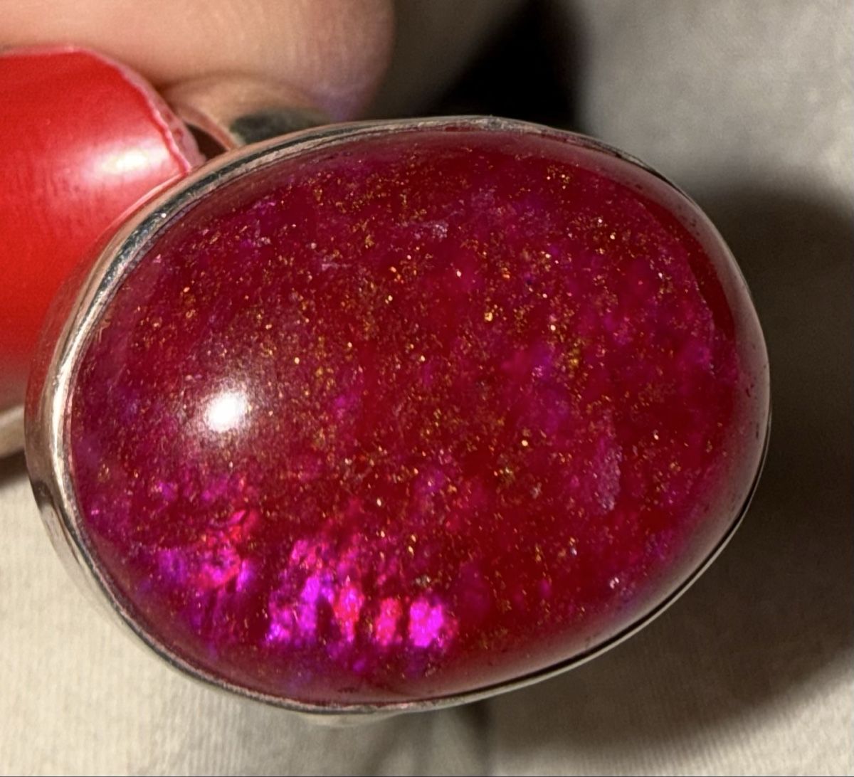Anelli: Ring mit rot stein – Difettoso da Oberhof venduto da RealStone 4