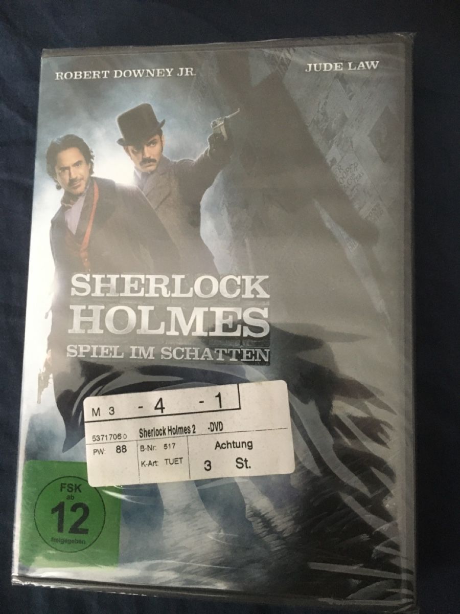 Tous les DVDs: Sherlock Holmes Spiel im Schatten – Neuf (Voir description) à Seengen par Predator86
