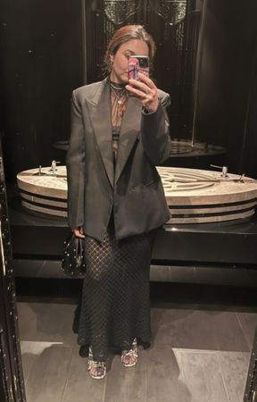 Victoria Beckham & Mango Häkelrock in S Neu