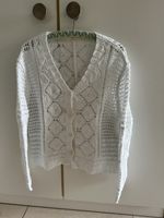Neue weisse und sommerliche Strickjacke Gr.M