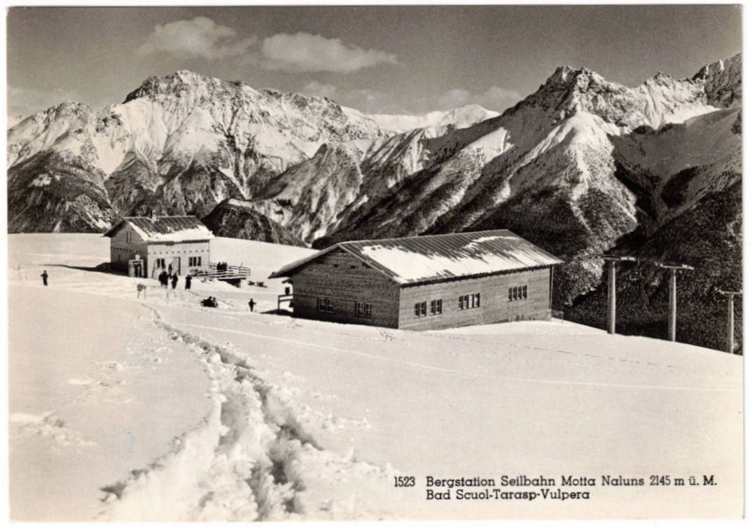 Ansichtskarten: Scuol - Gondelbahn Motta Naluns – Gebraucht aus Binningen von Mountainrider