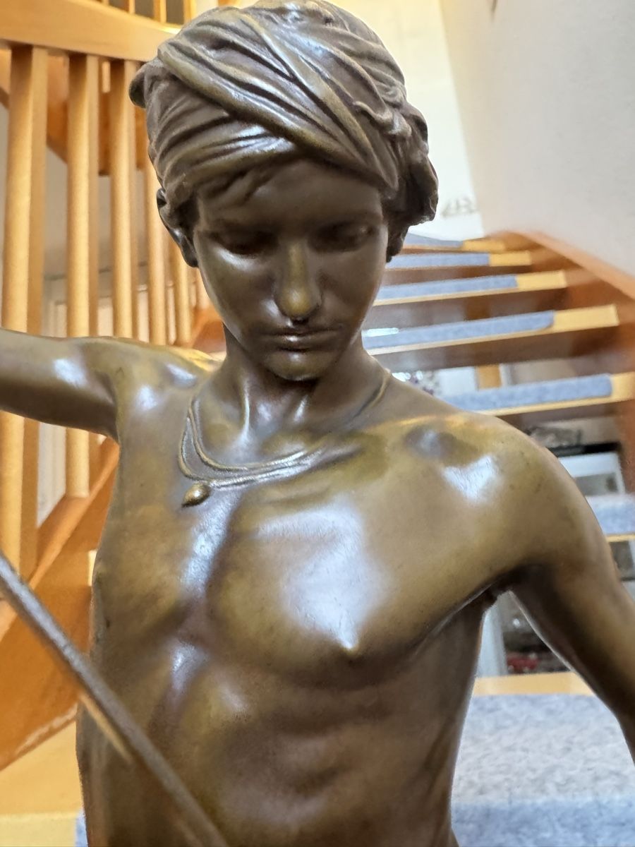 Skulpturen & Statuen: Bronze statue a.mercie mit uhr – Gebraucht aus Zunzgen von milesdavis76 5