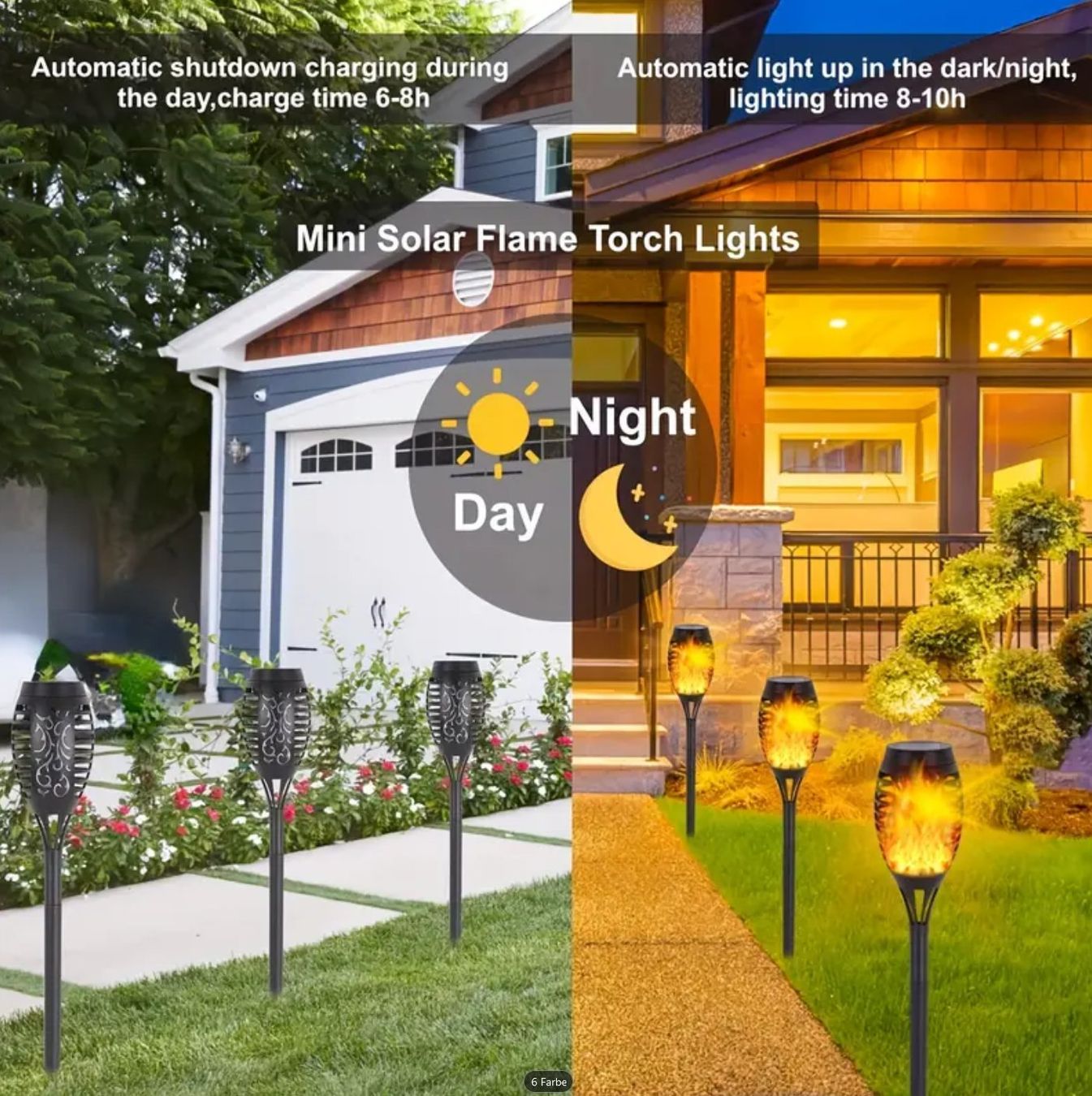 Lampes: 12x Gartenlampe LED Fackel Wasserdicht – D'occasion à Mumpf par Xelz 3