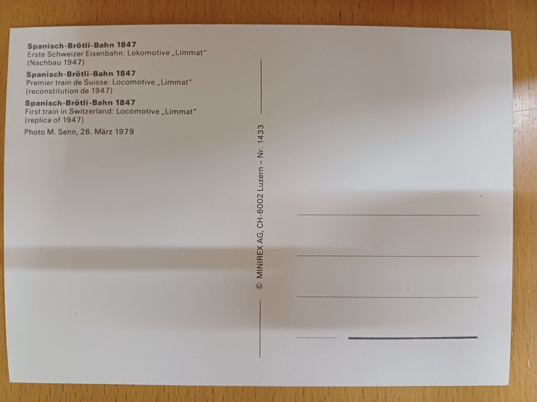 Cartoline postali: Postkarte Spanisch - Brötli - Bahn – Nuovo (secondo la descrizione) da Matten venduto da MEFEZ 1