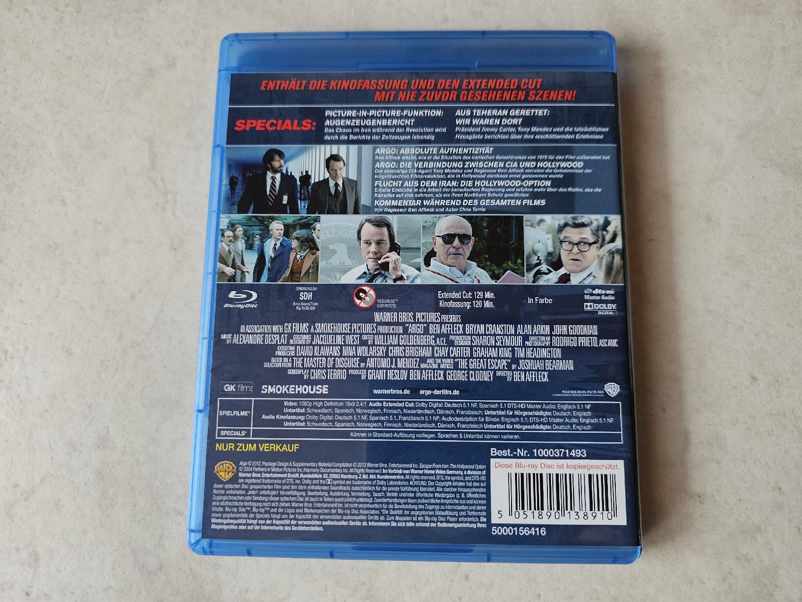 Tutti i DVDs: Argo  -  Extended Cut  /  Bluray – Usato da Schneisingen venduto da backstore24 1