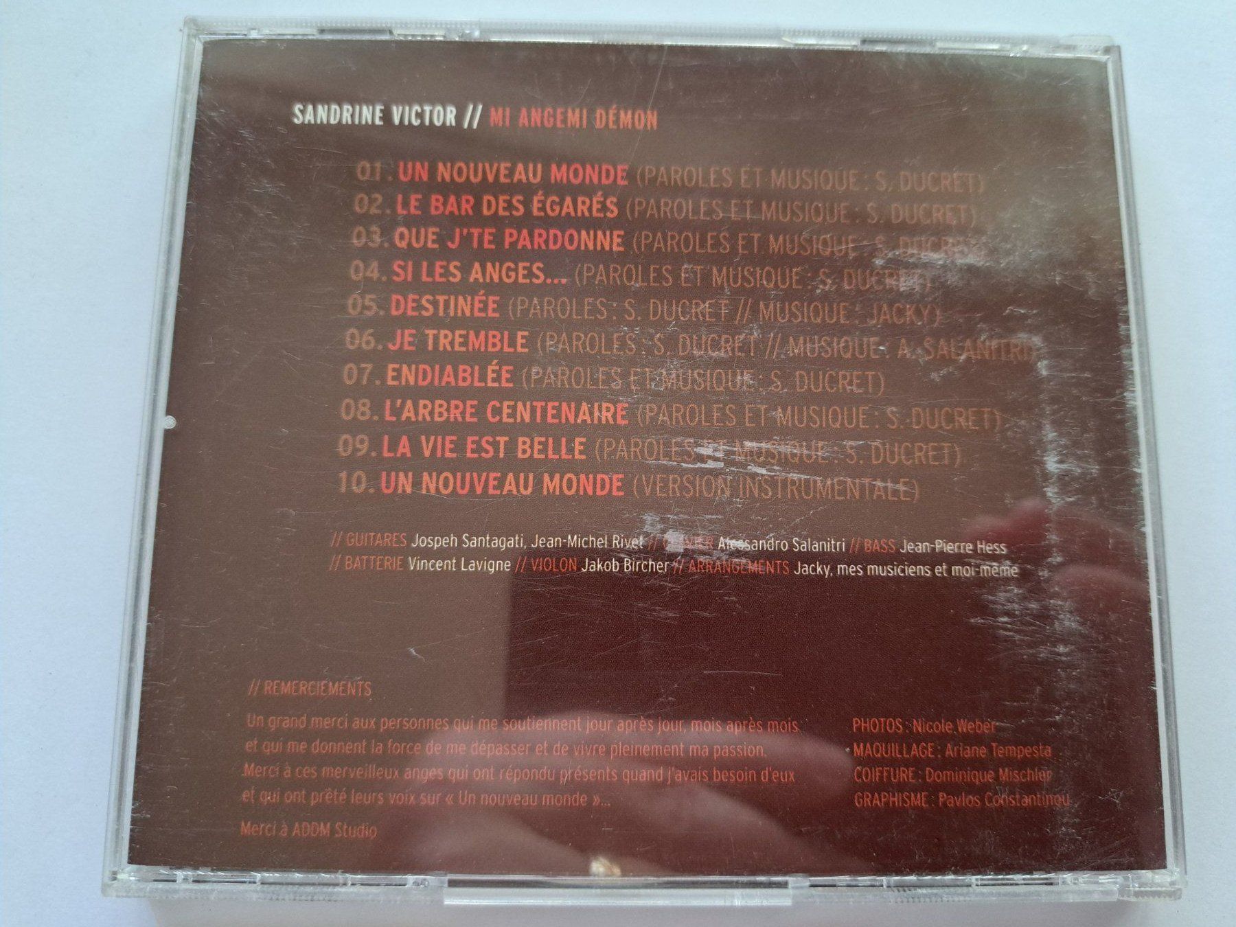CDs: Cd Sandrine Victor - Mi Ange démon  – Gebraucht aus Pully von bro_n52j 2