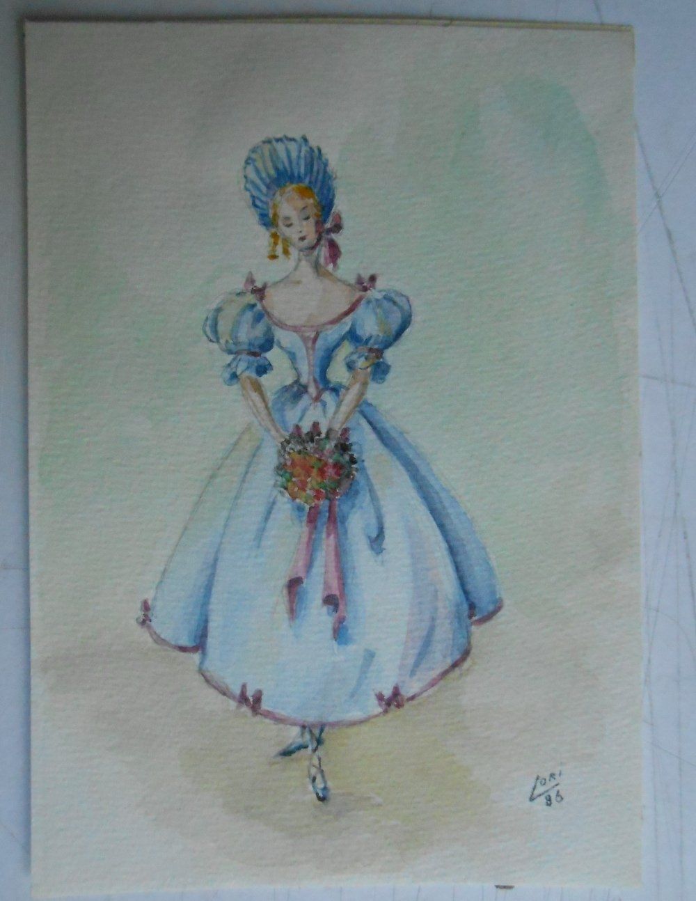 Gemälde: Vier Modeaquarelle von 1886. – Gebraucht aus Basel von Domba 4