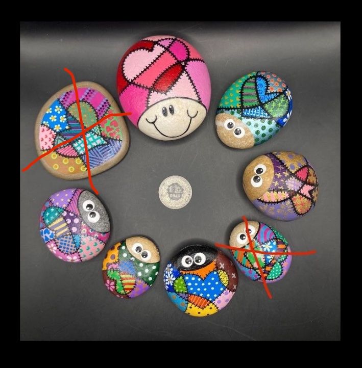 Tutte le decorazioni: Handbemalte Marienkäfer, Patchwork, Muttertag, Frühlingsdeko – Nuovo e nell'imballaggio originale da Vinelz venduto da Viewfinder84