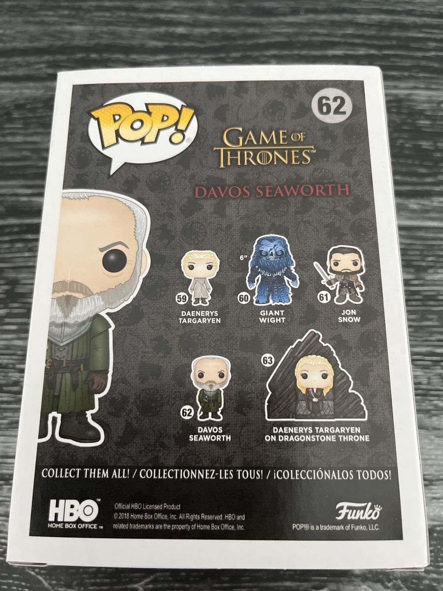Funko Statuette: Figurine POP GOT Davos Seaworth 62 – Usato da Yverdon-les-Bains venduto da vin_95zk 2