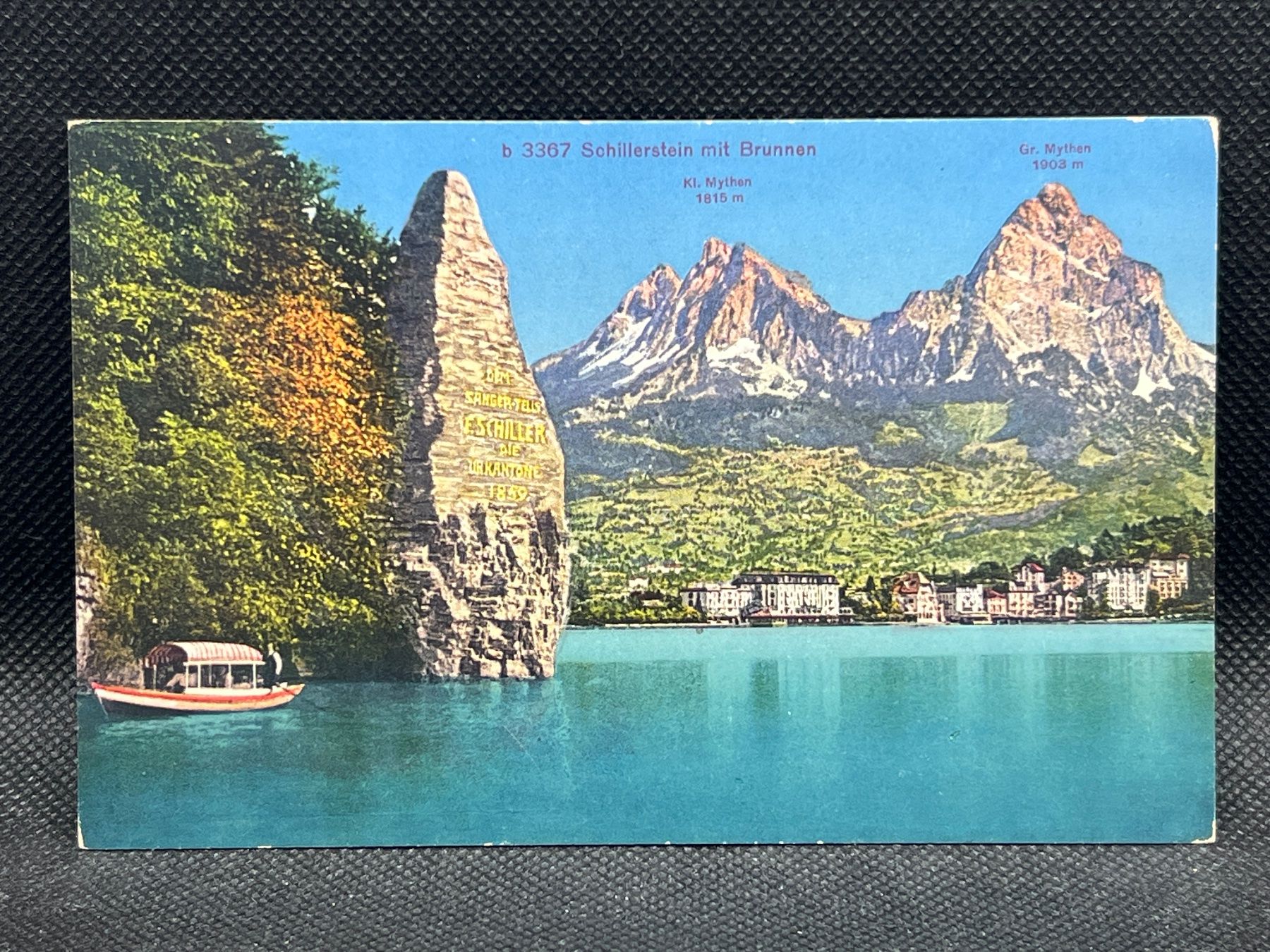 Cartoline postali: Schillerstein mit Brunnen – Usato da Widnau venduto da Brusi9