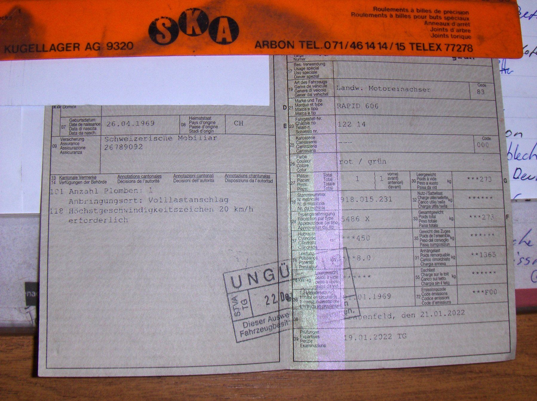 Rapid Trattori: Rapid 606 mit Anhänger – Usato da Hagenbuch ZH venduto da Staubhagenbuch 5
