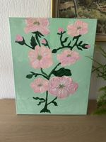 Peinture florale à l’acrylique 