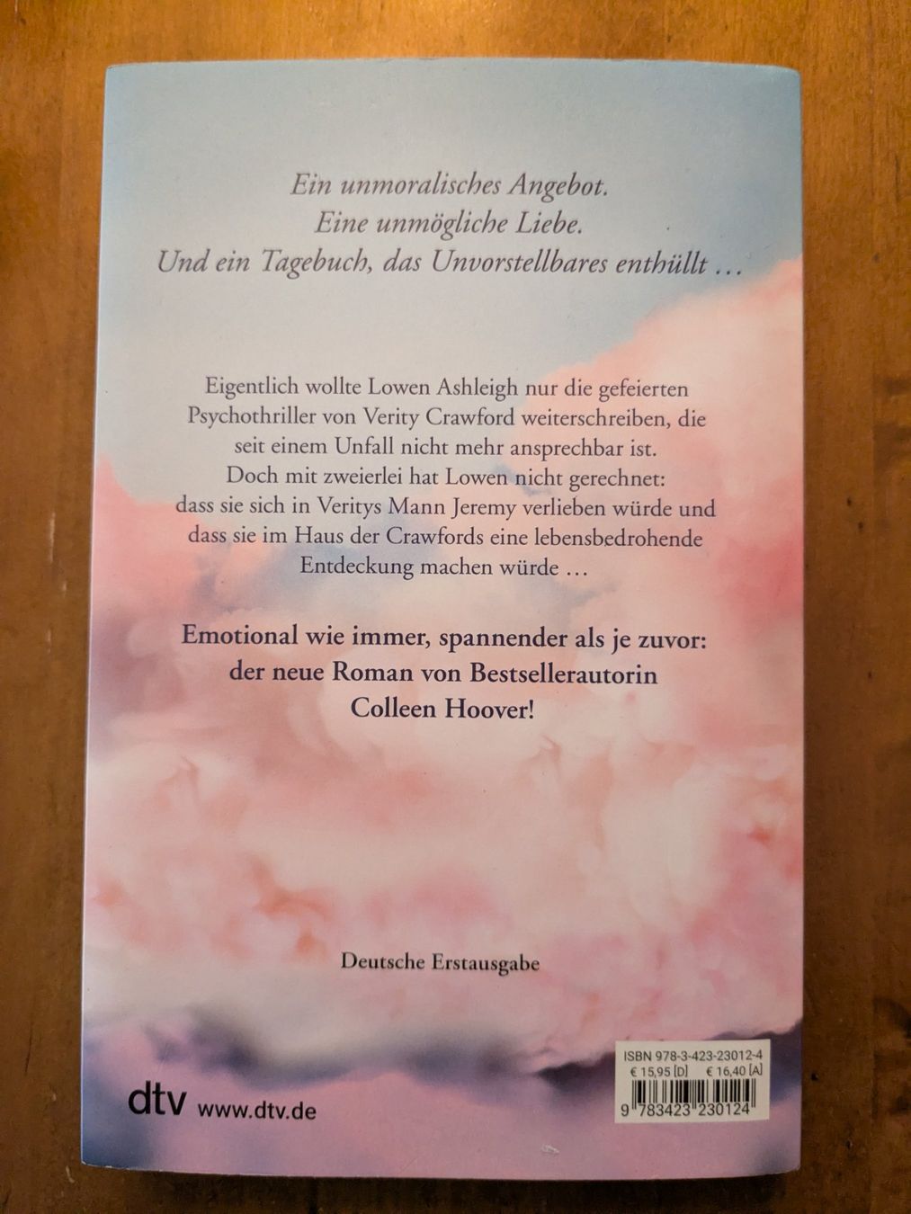 Bücher: Verity von Colleen Hoover – Gebraucht aus Zürich von ric_kq2y 1