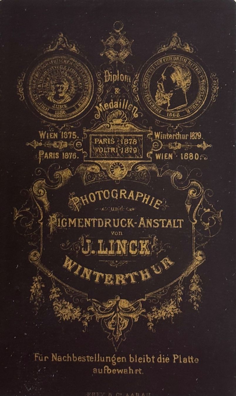 Cartoline postali: CDV J. Linck, Winterthur - Kind – Usato da Frauenfeld venduto da Merk52 1