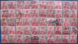 Helvetia Tellbrustbild  2 10 Rappen 1909 50 Stück gestempelt