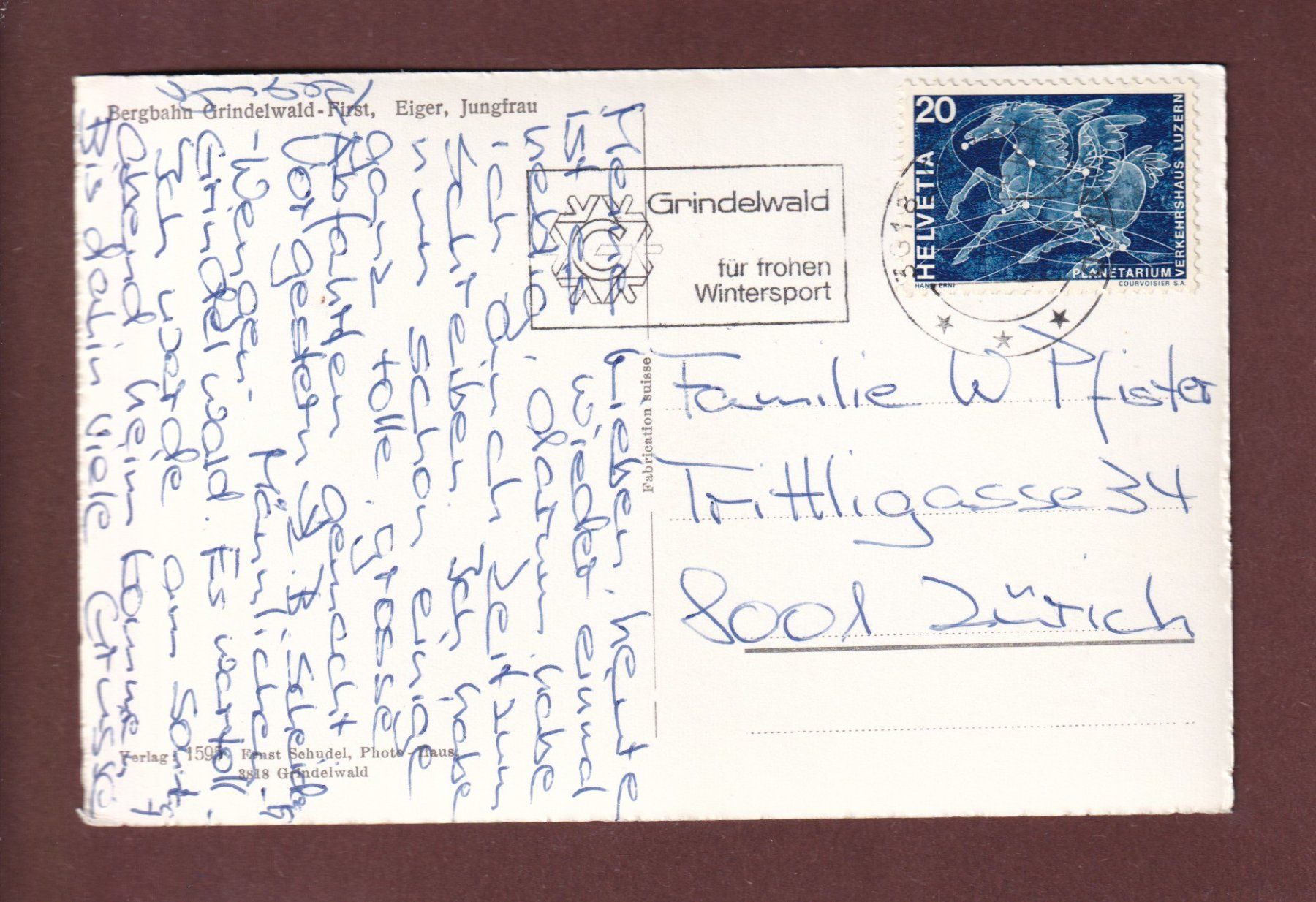Cartoline postali: Berbahn GRINDELWALD-FIRST – Usato da Pully venduto da nicecards-shop 1