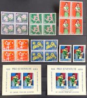 1962 Pro Juventute Viererblock  **  Block **- ET Einzel **