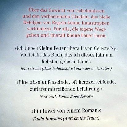 Libri: Celeste Ng Kleine Feuer überall – Usato da Wetzikon ZH venduto da strubeli024 1