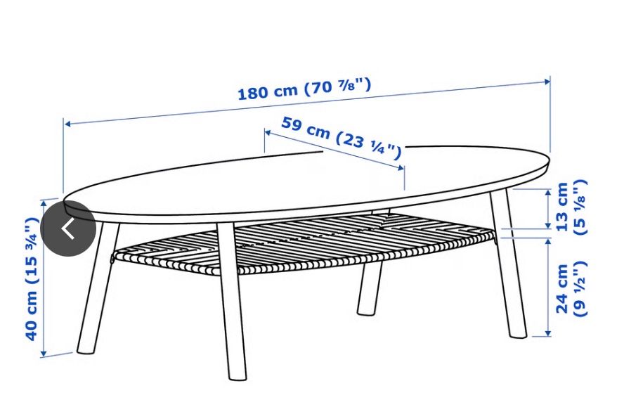 Ikea Tavoli: Couchtisch Ikea Stockholm – Nuovo (secondo la descrizione) da Löhningen venduto da pispus 7