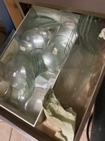 Lot de verres de pendules vintage, divers tailles, état neuf