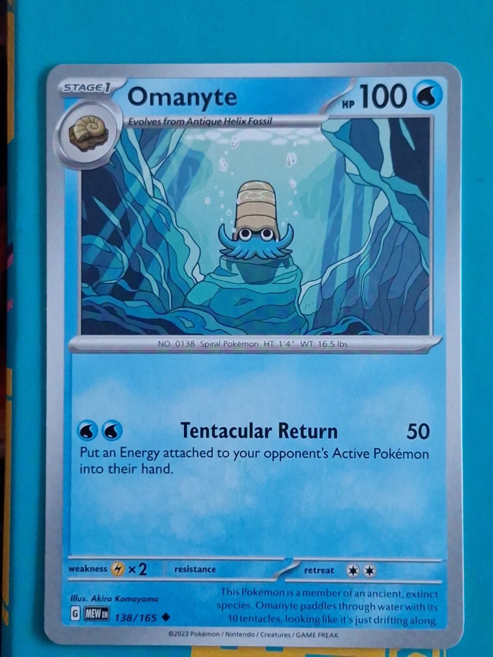 Pokémon Carte collezionabili: Omanyte Amonita - Pokemon Mew 151 – Usato da Altstätten SG venduto da GGsGameshop