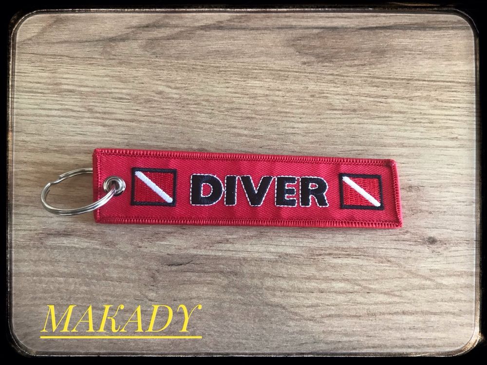 Schlüsselanhänger Tauchflagge Diver Porteclés drapeau plonge | Kaufen
