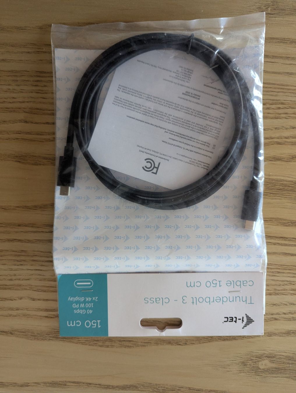 Cavi: Neue i-tec Thunderbolt 3 - class cable 150cm – Nuovo e nell'imballaggio originale da Bettmeralp venduto da Dani.dmd86 1