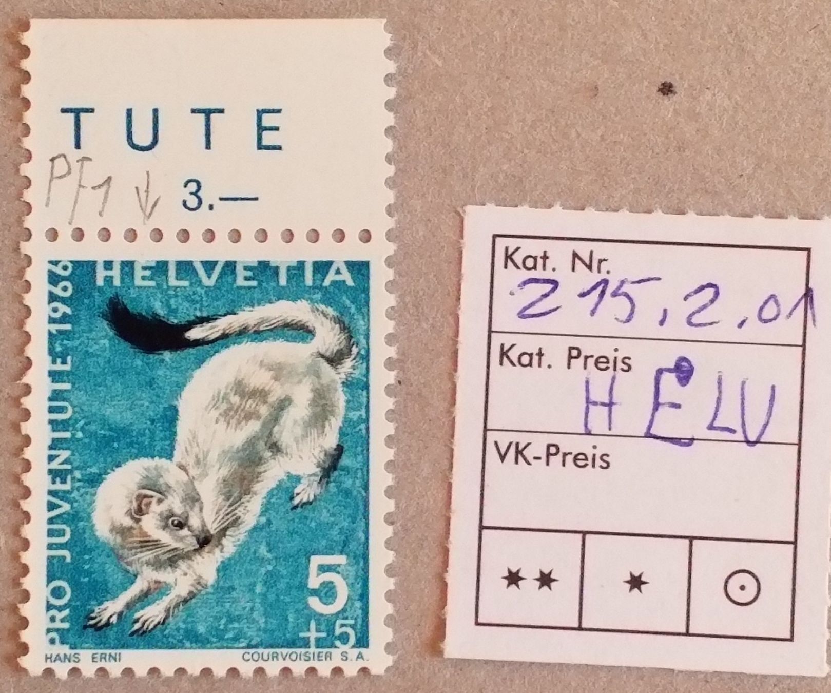 Alle Briefmarken: 1564) Abart Fleck im E, postfrisch – Gebraucht aus Baden von Eggi