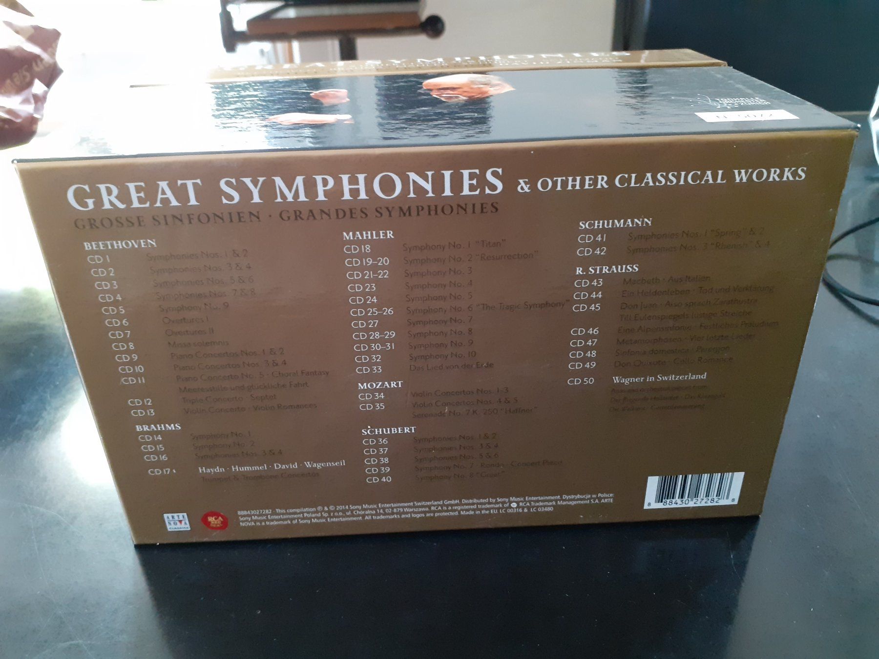 CD: David Zinman "Great Symphonies" 50 CD Box – Usato da Zürich venduto da benski34 5