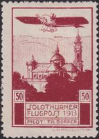 SOLOTHURN, Flugpost Pionier-Vorläufer "XI", Kat: 200.-