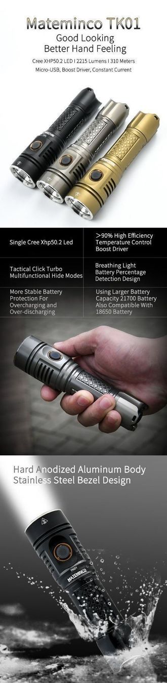 Lampade: Mateminco TK01 Tactical 2215 Lumen – Nuovo e nell'imballaggio originale da Arbon venduto da Helmuth 3