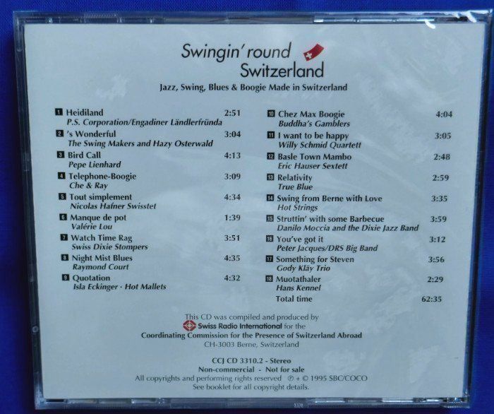 CD: CD Swingin' round Switzerland – Nuovo e nell'imballaggio originale da Allmendingen b. BE venduto da MMC-MuMeCo 1