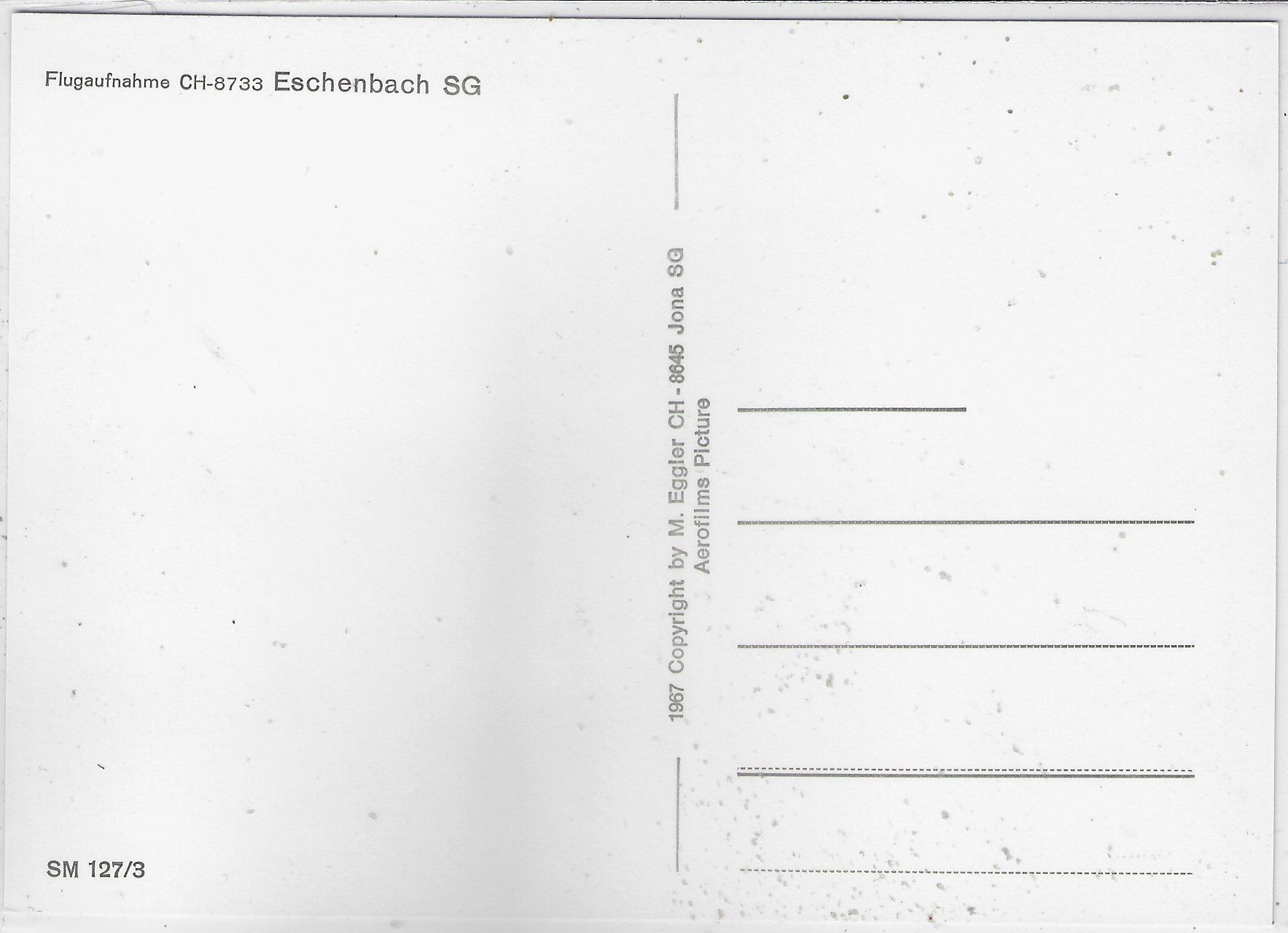 Cartoline postali: Flugaufnahme Eschenbach SG – Usato da Ettingen venduto da Kartenplanet 1