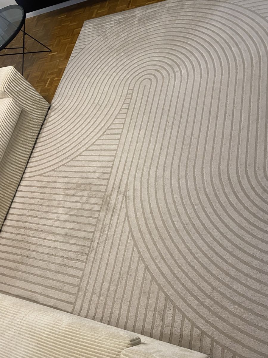 Tappeti: Moderner Design Teppich Beige/Creme mit Linienmuster – Usato da Füllinsdorf venduto da lau_c5vq 1
