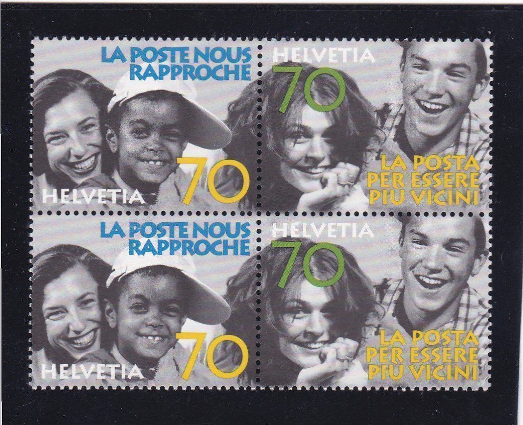 Tutti i francobolli: Postfrisch 4er Block Die Post 1997 – Nuovo (secondo la descrizione) da Schliern b. Köniz venduto da joni20 1