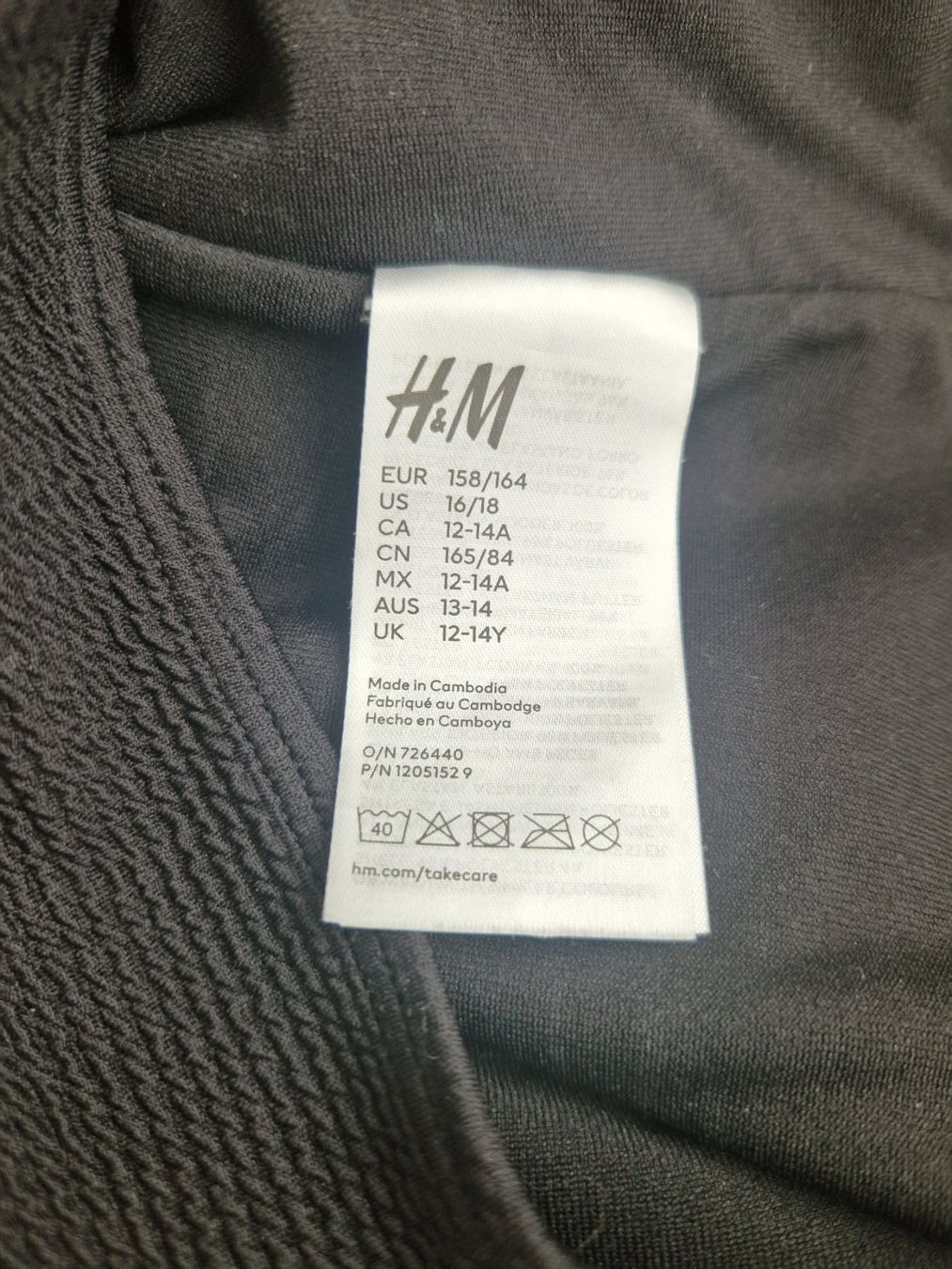 H&M Costumi da bagno & Bikini: H&M Badeanzug, schwarz, neu, Gr. 164 oder S – Nuovo (secondo la descrizione) da Erlinsbach SO venduto da ULIKH 3