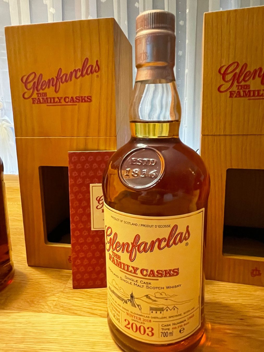 Glenfarclas Bevande alcoliche: Glenfarclas Family Casks 2000/2003 – Nuovo e nell'imballaggio originale da St. Moritz venduto da cas_w97x 1