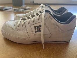 DC Schuhe Grösse 42 Weiss Leder Sneakers Turnschuhe