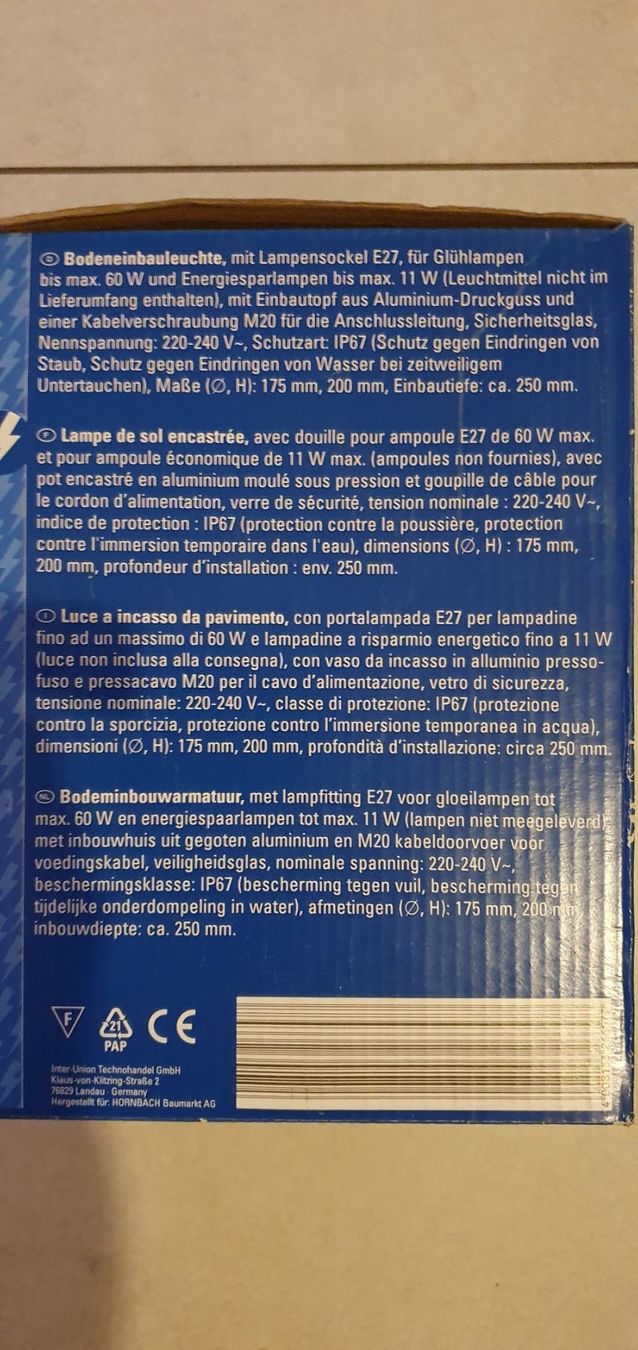Lampen: 6 lampes de sol métal encastrables – Neu und originalverpackt aus Servion von meno999 1