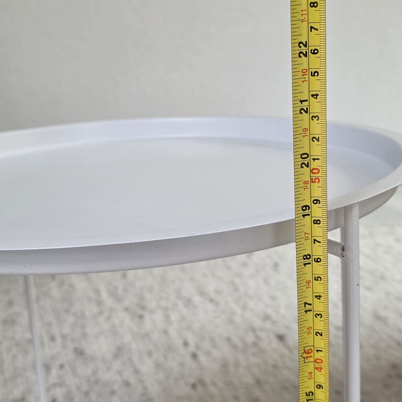 Tavoli: Beistelltisch rund weiss Metall  – Usato da Rheinsulz venduto da Dred 5
