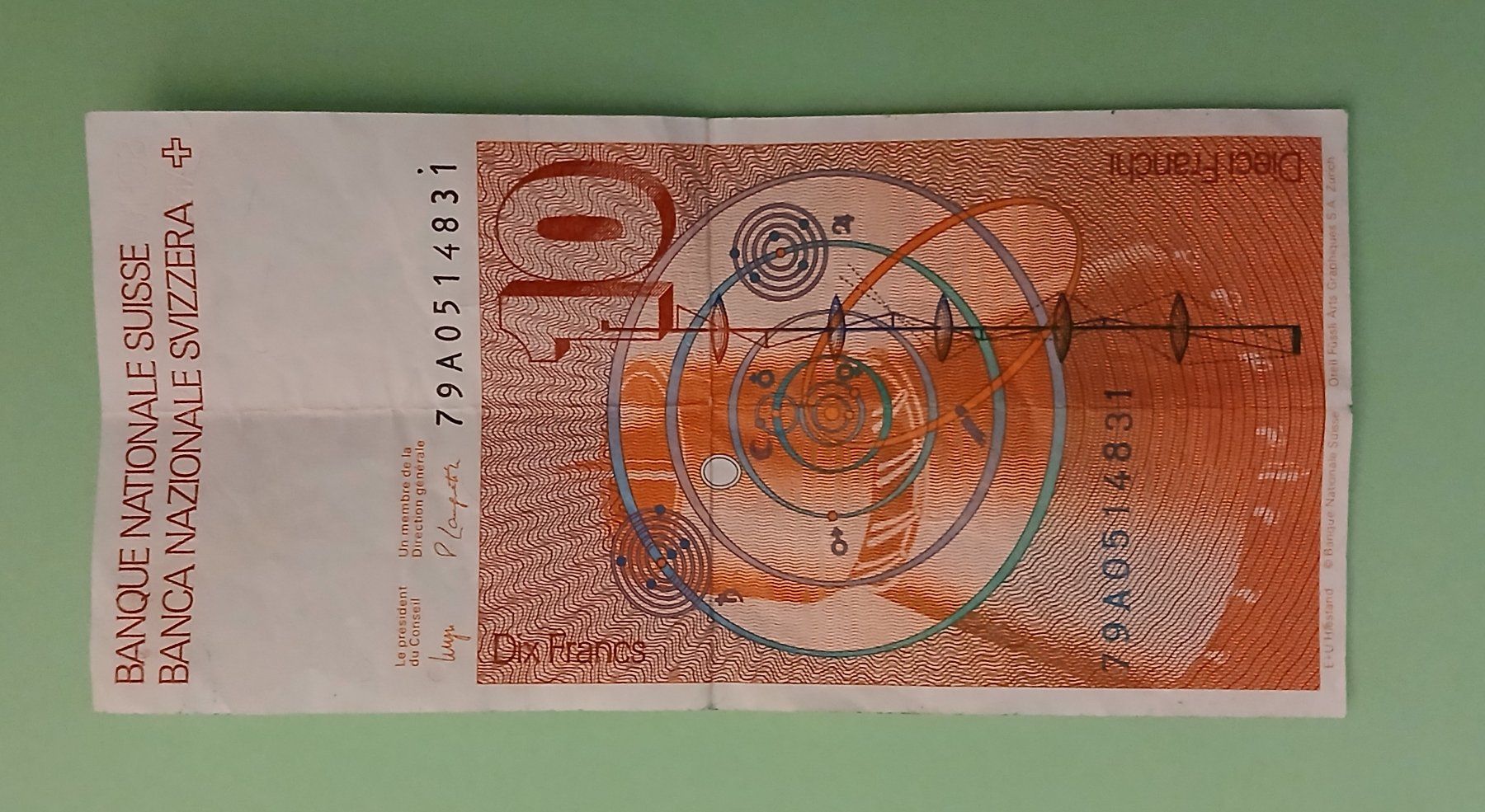 Banconote: Schweizer Banknote 10.- (6. Serie) – Usato da Ueberstorf venduto da Lee-Loo 1