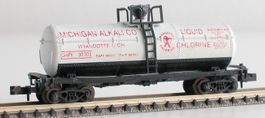 Trix US Tank Car Michigan Alkali Spur N