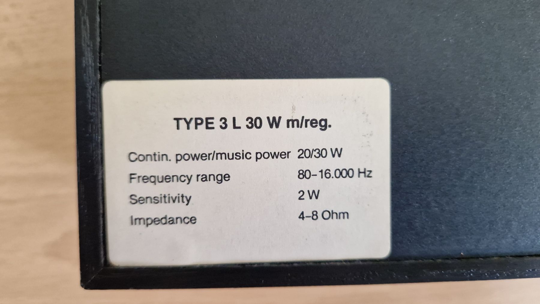 Lautsprecher: Lautsprecher Paar Type 3 30W – Gebraucht aus Zürich von Arianco 3